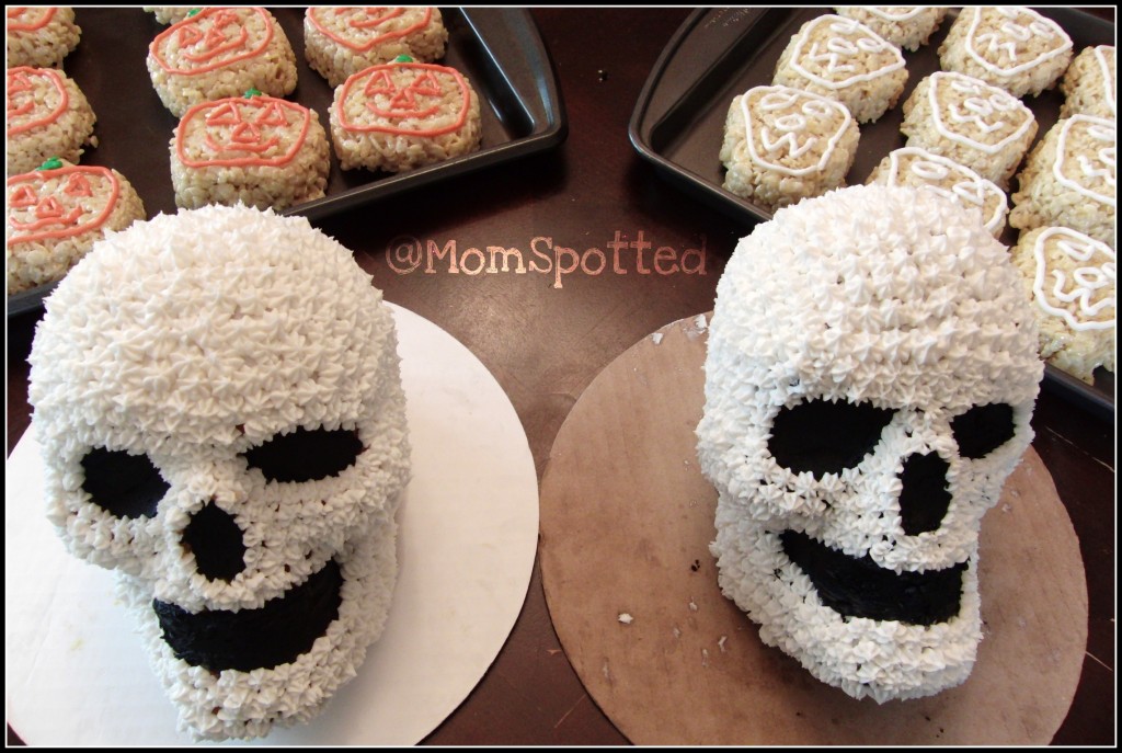 Halloween Skull Cakes