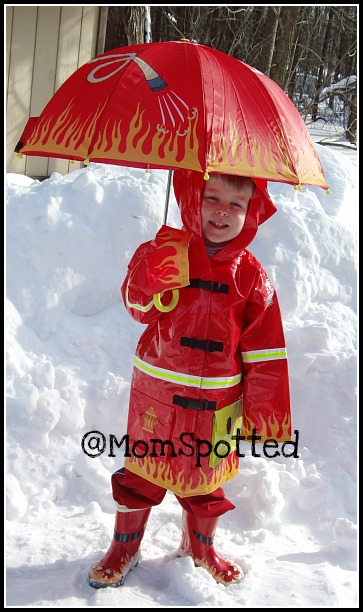 Kidorable cheap fireman raincoat