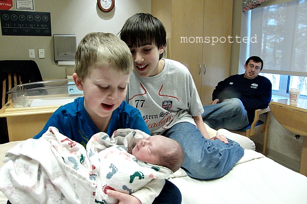 Sawyer James Birth Day Brothers