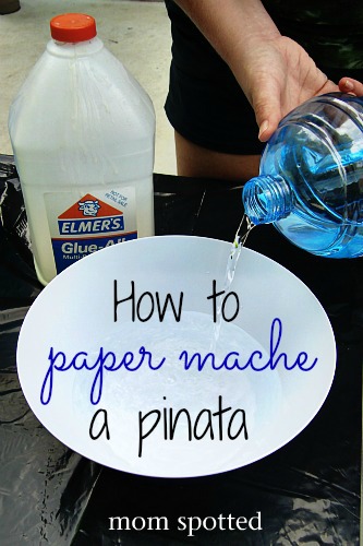 paper mache DIY Birthday Pinata!