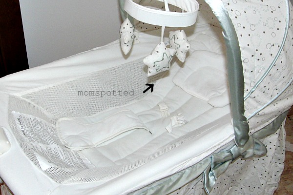 bassinet with adjustable incline