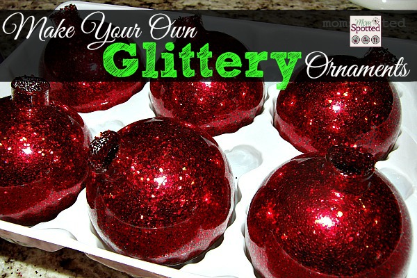 Make your own DIY Glittery Ornaments for Christmas #glitter