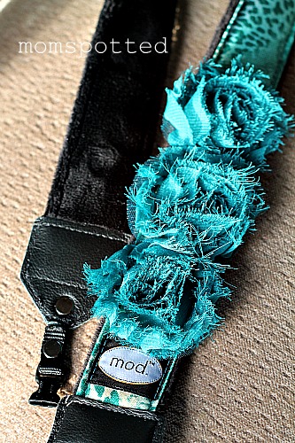 Mod Turquoise Flower Camera Strap with Quick Release