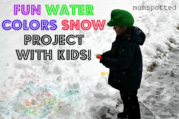 Fun Water Colors Snow Project With Kids!