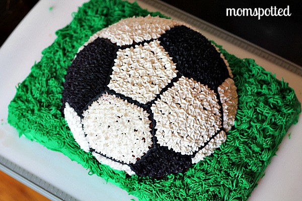 Soccer ball cake