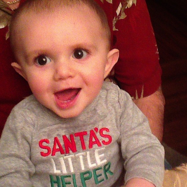 baby sawyer 1st christmas #momspotted
