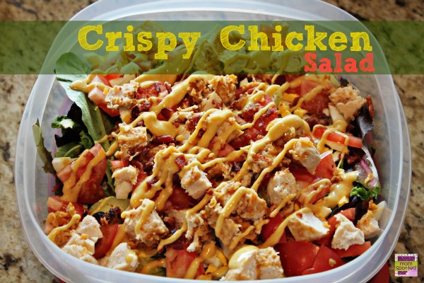 Crispy Chicken Salad with Cheddar & Bacon Kraft Fresh Take #KraftFreshTake #momspotted