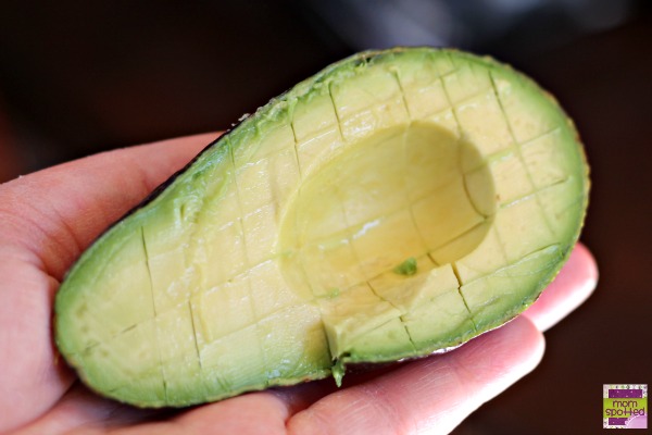 cut up avocado