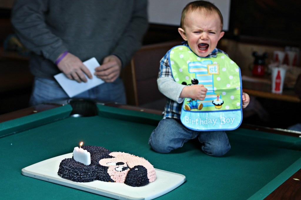 Sawyer's 1st Birthday Party {Mickey Mouse Themed} Baby Blue #momspotted #PartyCity