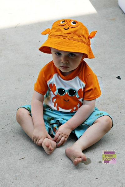 Crabby Sawyer in Gymboree Swim suit