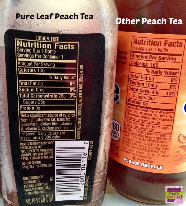 Pure Leaf Iced Tea is Real Brewed Tea! {Peach Blueberry-Basil Iced Tea  #Recipe} - Mom Spotted