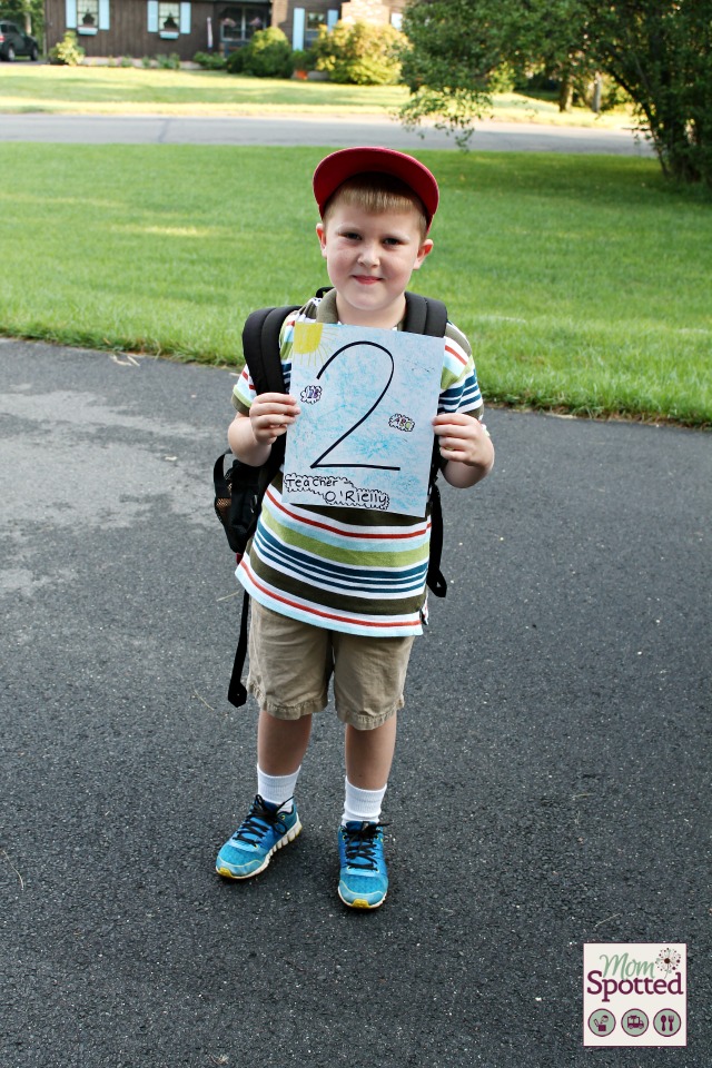 Gavin first day of 2nd grade