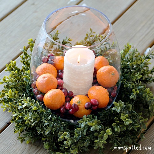 Easy Low Budget Holiday Centerpiece Ideas #HalosFun 1