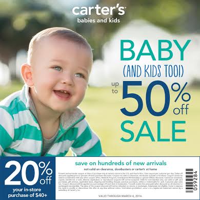 Carter’s Baby and Kid Up to 50% Off Sale {$50 Gift Card Giveaway} #CartersSpringStyle