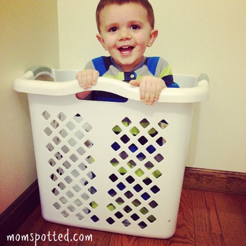 Sawyer James Instagram Laundry Basket Milestone Birthday TWO