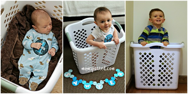 Sawyer James Instagram Laundry Basket Milestone Birthday TWO