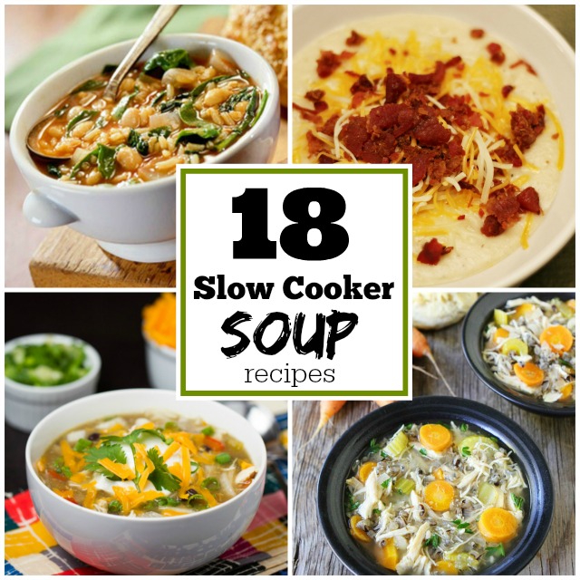 18 Slow Cooker Soup Recipes #momspotted