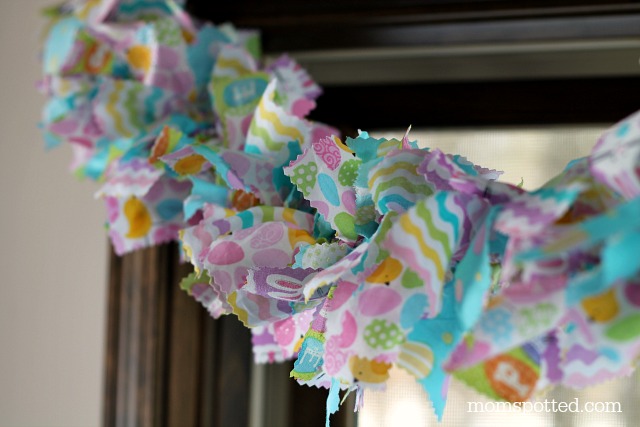 Make A No-Sew Fabric Garland {Easter Themed}