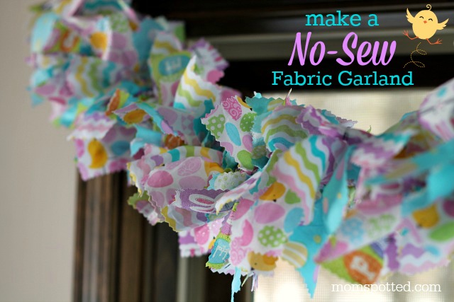 Make A No-Sew Fabric Garland {Easter Themed}