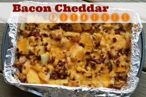 The BEST Cheddar Bacon Potatoes #Recipe - Mom Spotted