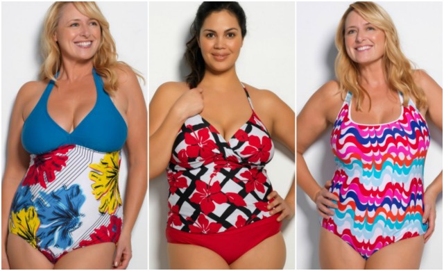 Hapari Plus Size Swimwear Collage #momspotted
