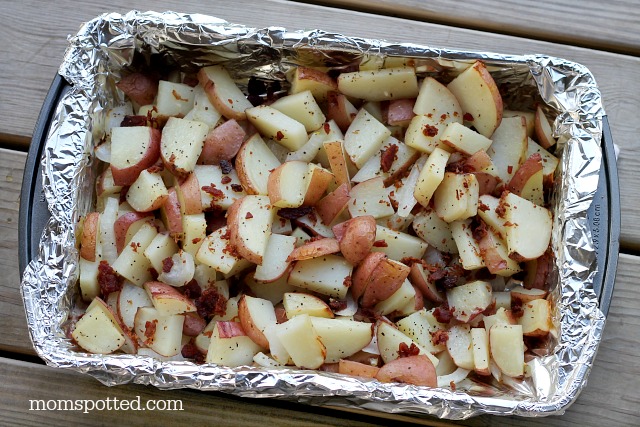 Cheddar Bacon Potatoes Recipe #momspotted