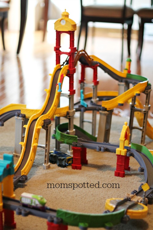 Chuggington StackTrack New Adventures in Old Town Megabuild Train Track #momspotted