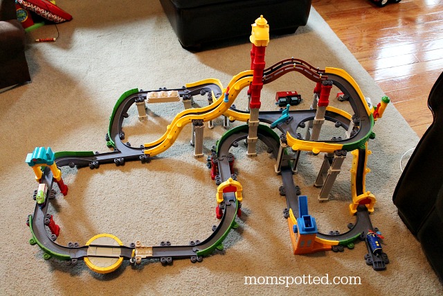 Chuggington StackTrack New Adventures in Old Town Megabuild Train Track #momspotted