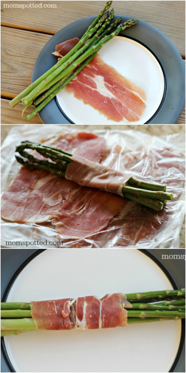 Grilled Prosciutto Wrapped Asparagus Collage