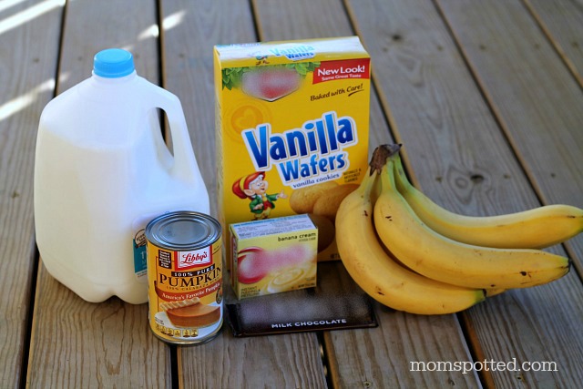 Pumpkin Banana Cream Pie {Recipe} #PumpkinCan #momspotted