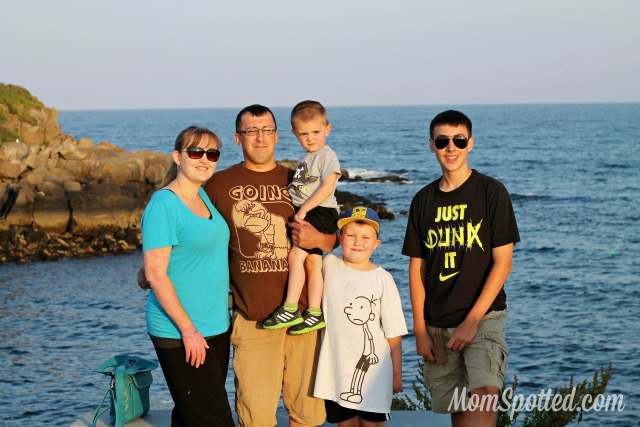 My family in Maine at Nubble Light House