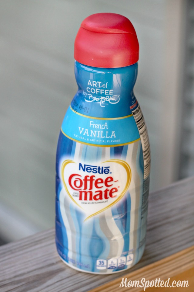 Coffee-mate’s newly designed bottles by David Bromstad Hazelnut & French Vanilla flavors
