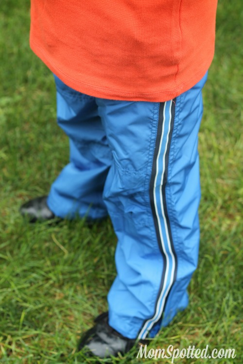 Gavin wearing OshKosh wind pants