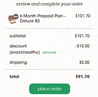 NatureBox Payment