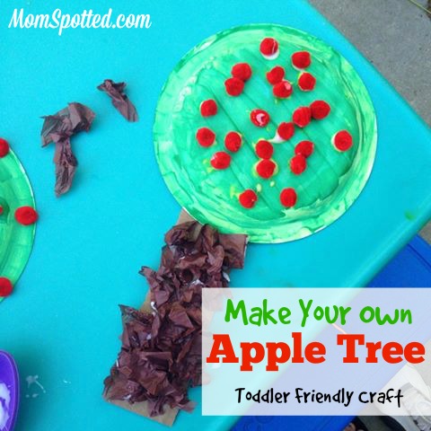 Make Your Own Apple Tree {Toddler Friendly #Craft} momspotted.com #applecraft #toddlercraft #appletree