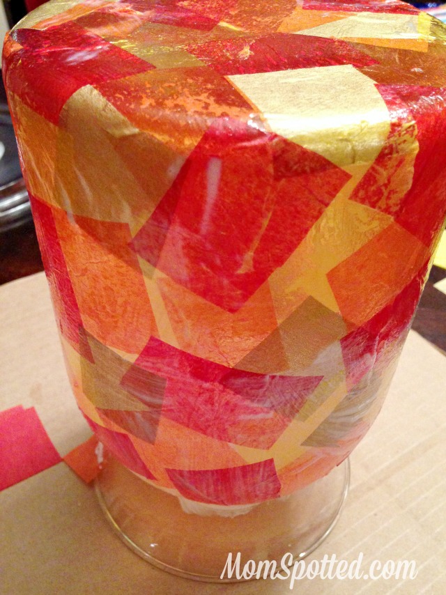 DIY Mosaic Fall Vase #FunCraftsWithMom #ModgePodge #HomeDecor #Craft #Diy momspotted.com