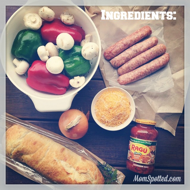 Game Day Sausage Grinders {20 Minute Dinner Recipe with Ragu} #NewTraDish