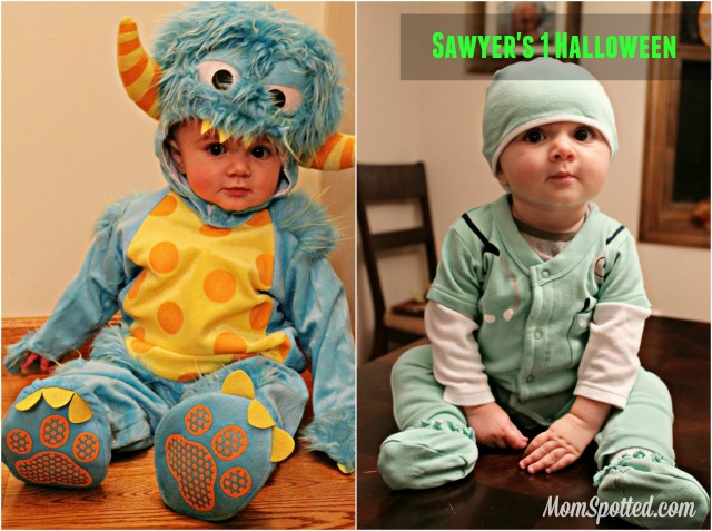 Sawyers 1st Halloween Collage