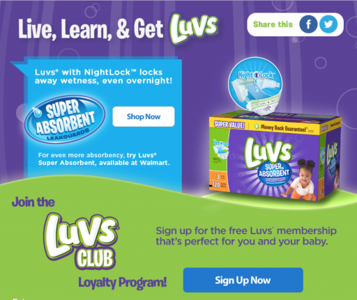 Luvs® Loyalty Program