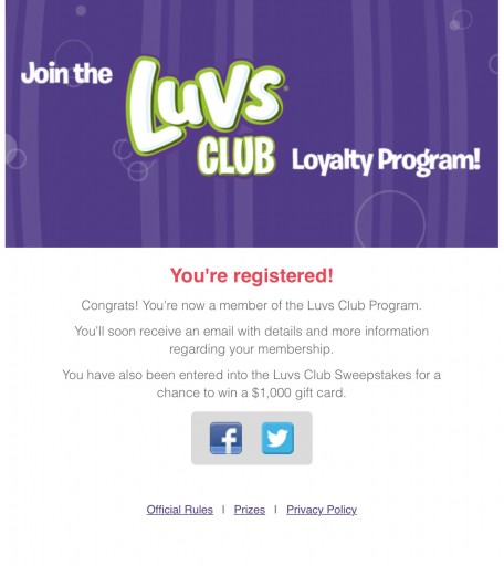 Luvs® Loyalty Program