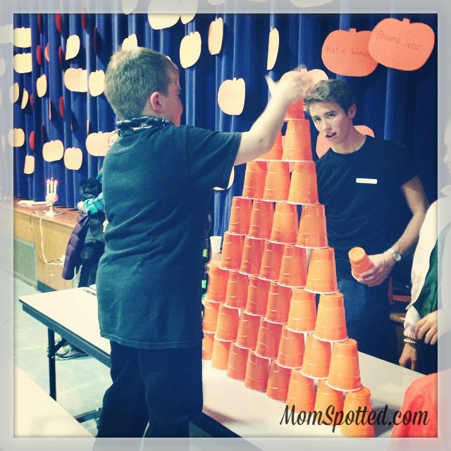 2014 Halloween School Party Gavin Stacking Cup Game