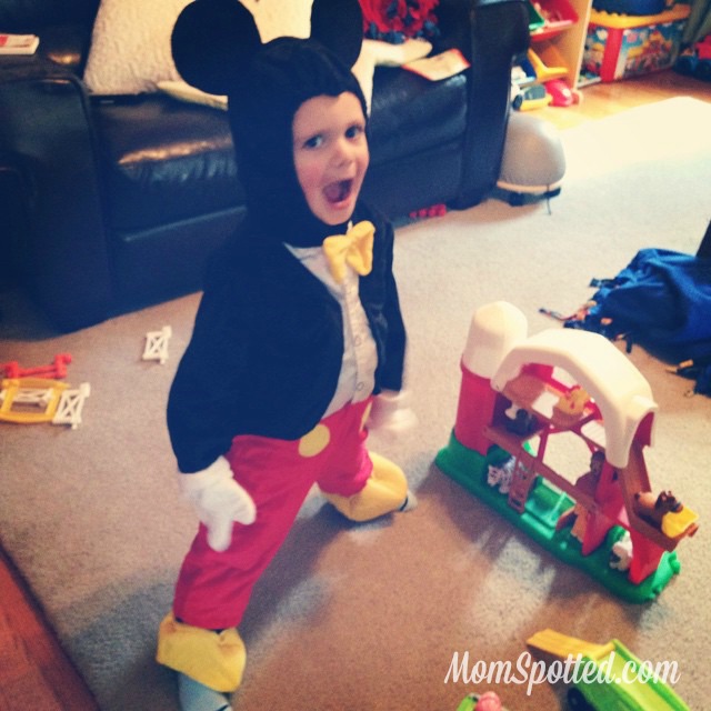 Sawyer 2014 Halloween Mickey Mouse Costume