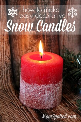 How to Make Easy Decorative Snow Candles {Plus, DIY Mason Jar Snow ...