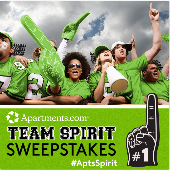 Apartments.com Team Spirit Sweepstakes {$1,000 Gift Card Giveaway}