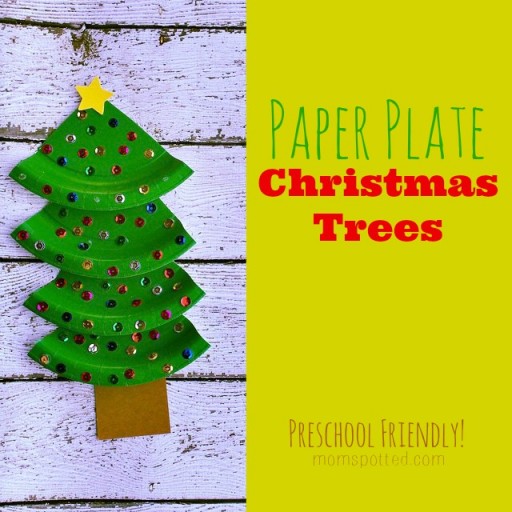 Paper Plate Christmas Trees {Kid Friendly Holiday Craft}