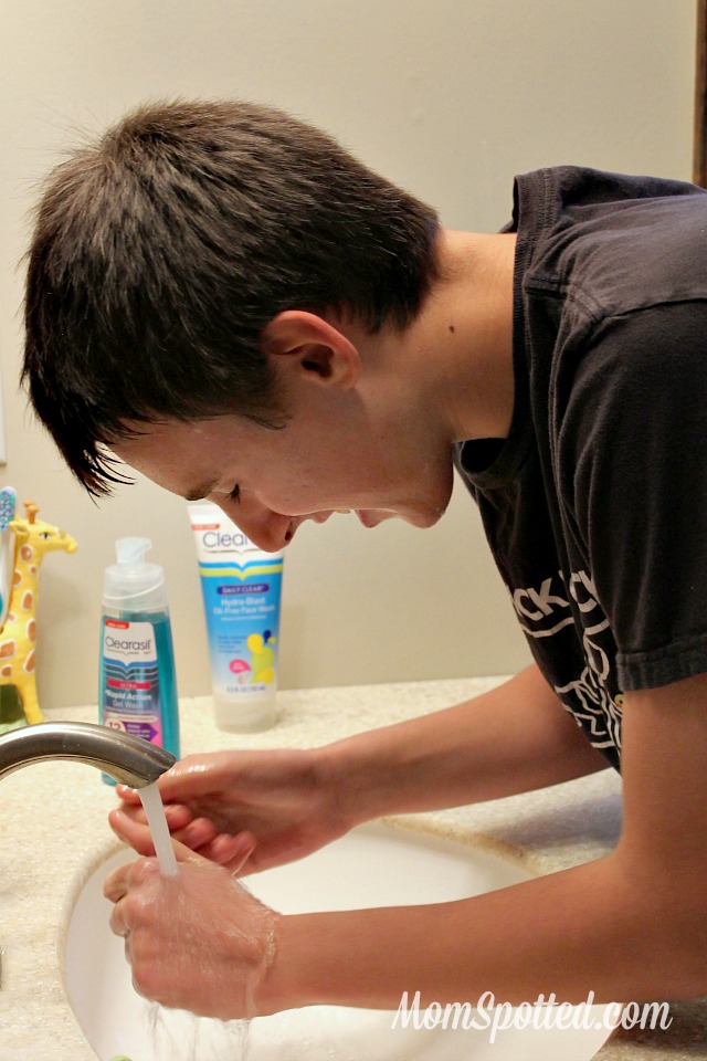 Johnny Washing Face Clearasil