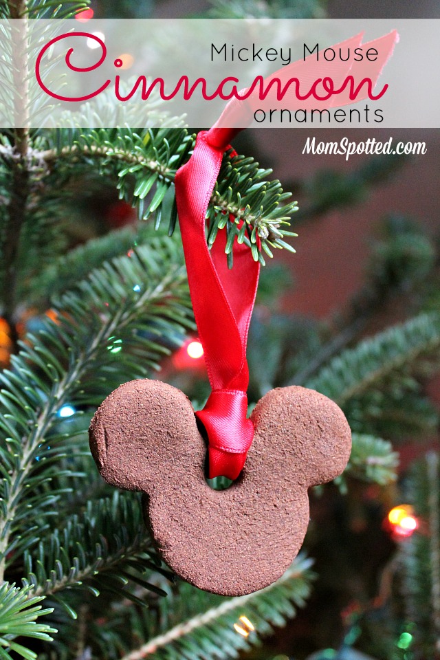 Mickey Mouse Cinnamon Ornament Tutorial on momspotted