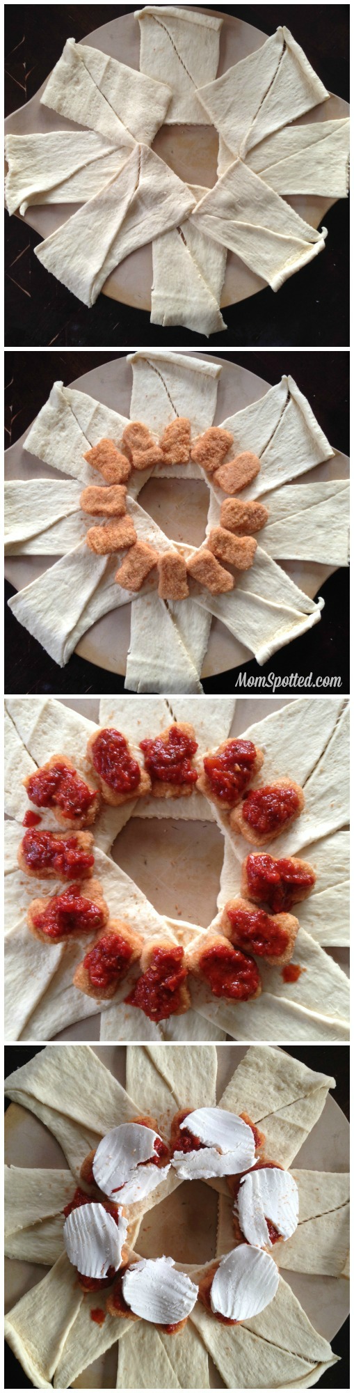 Kid Friendly Chicken Nugget Parmesan Ring Recipe found on MomSpotted.com