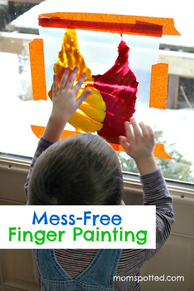 Mess Free Finger Painting