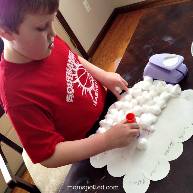 DIY Rainbow Cloud Wall Flag